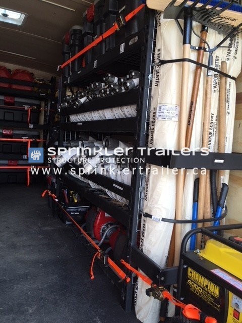 Sprinkler Trailer Inside Equipment